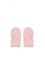 Knitted Mittens with cable detail