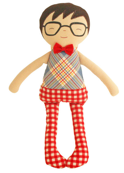 Ted Rattle Doll - 27 cm