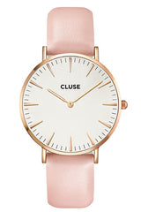 Cluse La BohíÂme Rose Gold White/Pink Watch
